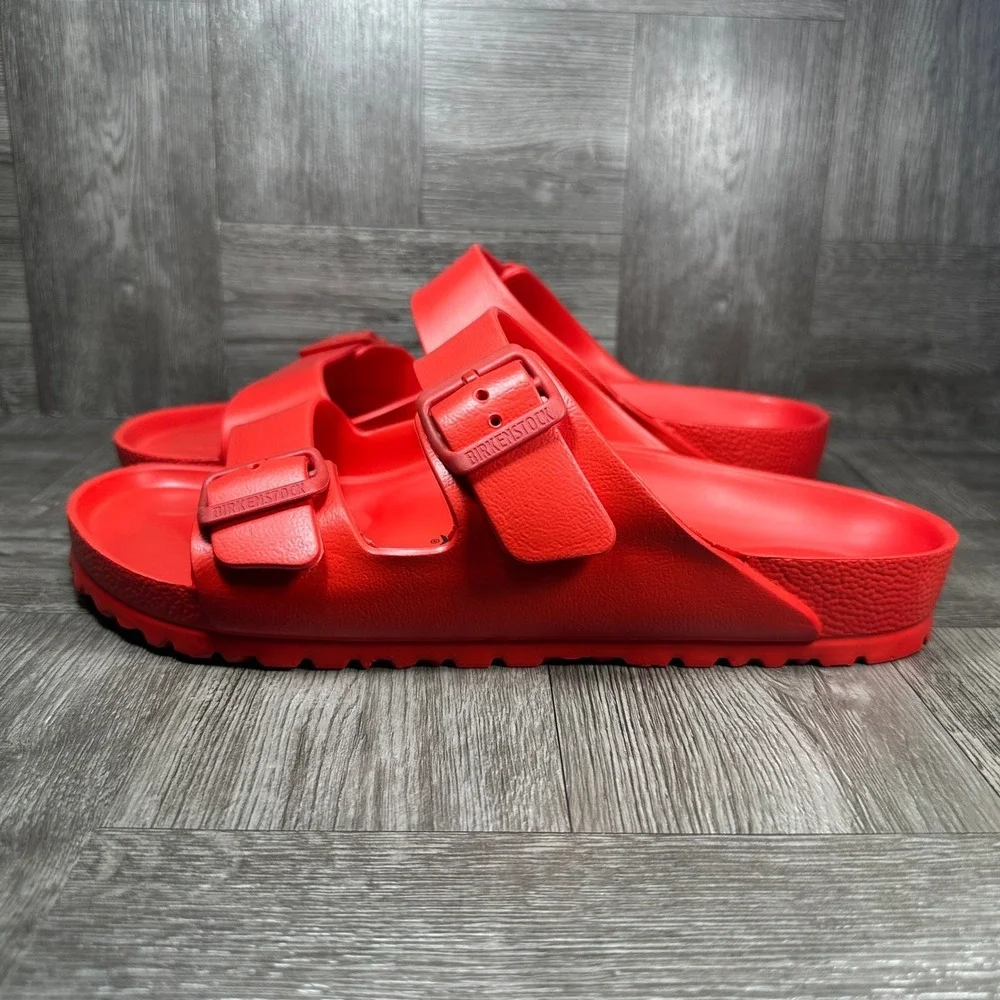 Birkenstock Arizona EVA Men 10 Red Waterproof Lightweight Slide Sandals NEW